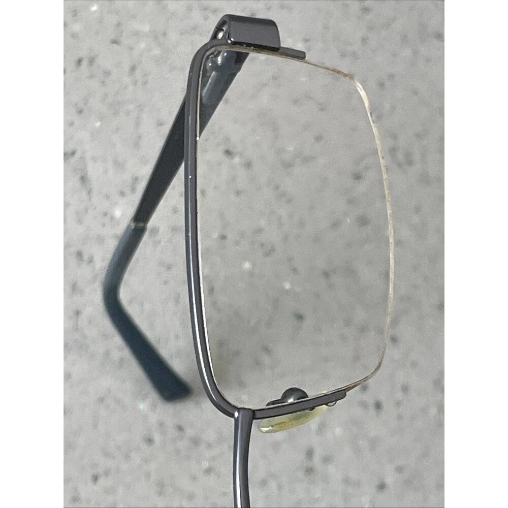 Eyes Of Faith Eyeglasses Frames ONLY 1009 53-18-140 Navy Half rim rectangle
